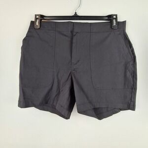 Eddie Bauer Black Hiker Shorts Size 10 Lightweight 4.5" Inseam Casual Pocket